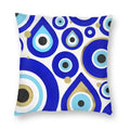 Evil Eye Black Art Cushion Cover Mystery Spirit Pillowcase by Axyaa