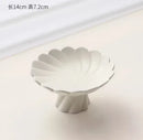 Axyaa Ceramic Snack Plate for High Tea, Nuts, and Dried Fruits