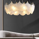 Axyaa Luxury Cream Glass Pendant Lamp for Living Room, Bedroom, Dining Room
