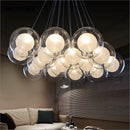Axyaa Glass Ball Bubble Chandelier for Kids Room LED Lighting Fixture