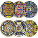 Axyaa Porcelain Dinner Plates Set for 6, Scratch Resistant Crockery Flat Plates