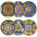Axyaa Porcelain Dinner Plates Set for 6, Scratch Resistant Crockery Breakfast Flat Dinnerware