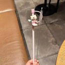 Axyaa Cute Bear Silicone Straw Caps - 7-8mm Reusable Dust-proof Topper for Tumbler