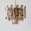 Axyaa Retro Amber Glass Pendant Light - Designer Living Room Chandelier