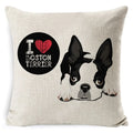 Dog Breed Cotton Linen Cushion Cover Set by Axyaa: Bull Terrier to Chihuahua & More