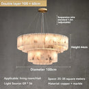Axyaa Luxury Marble Brass Pendant Light - Nordic Gold Chandelier for Home and Office