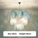 Axyaa Colorful Glass Chandelier for Home and Hotel Lighting.