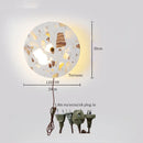 Axyaa LED Wall Lamp - Nordic Modern Design with Pull Chain Switch, Terrazzo Pattern for Living Room, Bathroom, Stair Lights