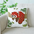 Axyaa Embroidered Flowers Cotton Pillowcase - Home Decor Pillow Cover