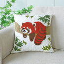 Axyaa Embroidered Flowers Cotton Pillowcase - Home Decor Pillow Cover