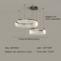 Axyaa Modern Acrylic LED Semicircle Chandelier for Living Room and Bedroom