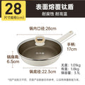 Axyaa Titanium Coating Frying Pan Set - Non-Stick, Scratch-Resistant, Dishwasher Safe
