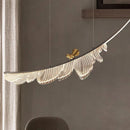 Axyaa Acrylic Feather Bird Pendant Chandelier - Modern Art Home Decoration Lighting