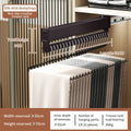 Axyaa Sliding Pants Rack: Aluminum Wardrobe Organizer, Wall-mounted Collapsible Clothes Holder