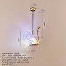 Axyaa Swan Acrylic LED Pendant Chandelier for Home and Restaurant Lighting