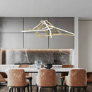 Axyaa Aluminum LED Chandeliers for Nordic Modern Home Decor - Indoor Hanging Light