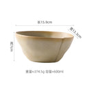 Axyaa Handmade Rough Pottery Irregular Bowl Set for Molecular Cuisine Tableware