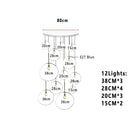 Axyaa Nordic Lava LED Pendant Lights Indoor Lighting Chandelier Kitchen Loft Decor