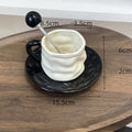 Axyaa High-grade European Style Espresso Coffee Cup Set with Colored Glaze Ceramic