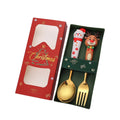 Axyaa Christmas Tree Spoon & Fork Set