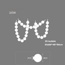 Axyaa Nordic Art Line White Bubble Suspension Pendant Lighting
