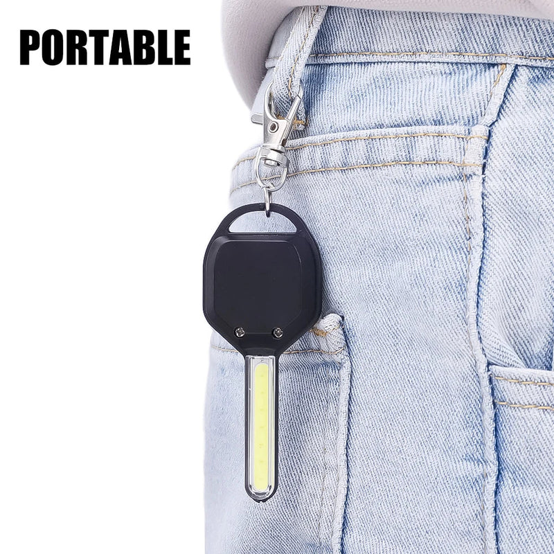 Axya Mini COB LED Keychain Light - Portable Emergency Pocket Torch