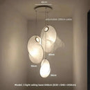 Axyaa Nordic Silk Pendant Chandelier for Dining Room, Hotel, and Home Decor