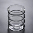 Axyaa Nordic Style Wavy Glass Tumbler Cup 340ml - Clear/Amber/Blue/Green - Drinkware 1 Piece
