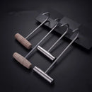 Axya Stainless Steel & Wood Handle BBQ Meat Hooks - Barbecue Tool Essentials