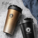 Axyaa Insulated Stainless Steel Travel Coffee Tumbler with Handle and Leak-Proof Lid