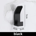 Axyaa Space Aluminum Double Hooks: Strong Adhesive, Waterproof, Bathroom & Coat Rack