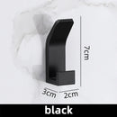 Axyaa Space Aluminum Double Hooks: Strong Adhesive, Waterproof, Bathroom & Coat Rack