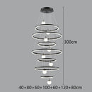 Axyaa Modern Staircase Chandeliers LED Pendant Light Lamps for Living Room