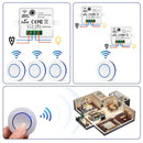 Axyaa Wireless Light Switch Mini Round Button Remote Control LED Lamp