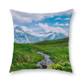 Axyaa Blue Sky Grassland Cushion Cover 45x45cm for Home Decor and Comfort