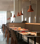 Axyaa Industrial Cement Pendant Lamp in Orange for Home Decor