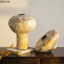Ceramic Vase for Table Decoration by Axyaa - Floral Arrangement Room Decor
