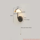 Axyaa Mushroom Marble LED Wall Sconce Stair Light Modern Nordic Bedside Lamps