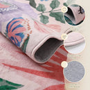 Luxury Flower Print Art Bedroom Rug by Axyaa
