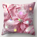 Axyaa LED Christmas Pillowcase with Garland Color Ball Pattern