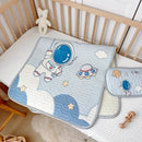 Axyaa Kids Hamburger Astronaut Latex Mat Set, Cartoon Design, 60x120cm