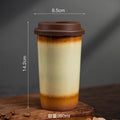 Ceramic Axyaa Coffee Cup with Silicone Cover - Set of 2