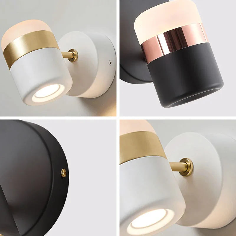 Axyaa Nordic Minimalist Wall Lamp for Bedroom & Living Room LED Lighting