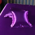 Axyaa Silk Satin Pillowcase Square Throw Pillow Cover 50x50cm