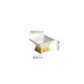 Axyaa Ceramic Gold-Edged High Footed Square Dessert Bowl for Molecular Cuisine