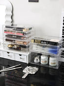 Axyaa Clear Acrylic Makeup Organizer Drawer Stackable Storage Jewelry Box