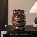 Axyaa Ceramic Threaded Vases for Table Decor & Flower Arrangements