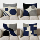 Geometric Pattern Decorative Throw Pillow Cover by Axyaa