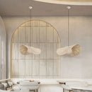 Axyaa Wabi-sabi Rattan Chandelier: Nordic Hanging Light Fixture for Stylish Spaces