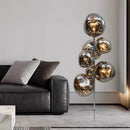 Axyaa Minimalist LED Floor Lamp with Remote Control Dimming for Living Room, Bedroom, Study